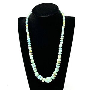 Vintage Jay King Desert Rose Amazonite & Turquoise Necklace — EUC